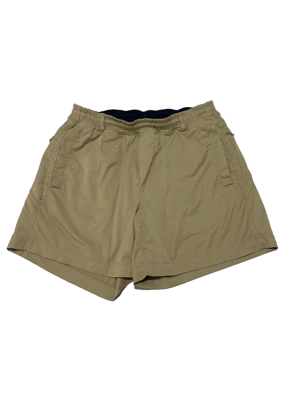 Birddogs Shorts Mens Large L Brown Boomstick Navy Lined Athletic Gym Stretch